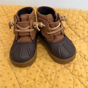 Sperry Kids Brown and Tan Boots